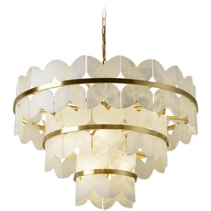 Alabaster Multi-Layer Butterfly Round Chandelier - view 6