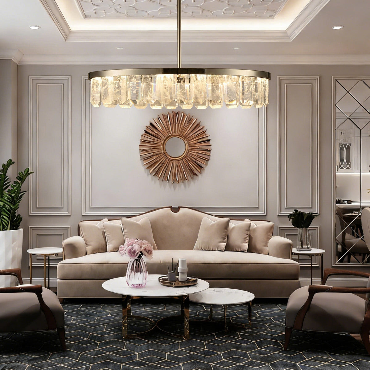 Selene Linear Crystal Chandelier - view 25