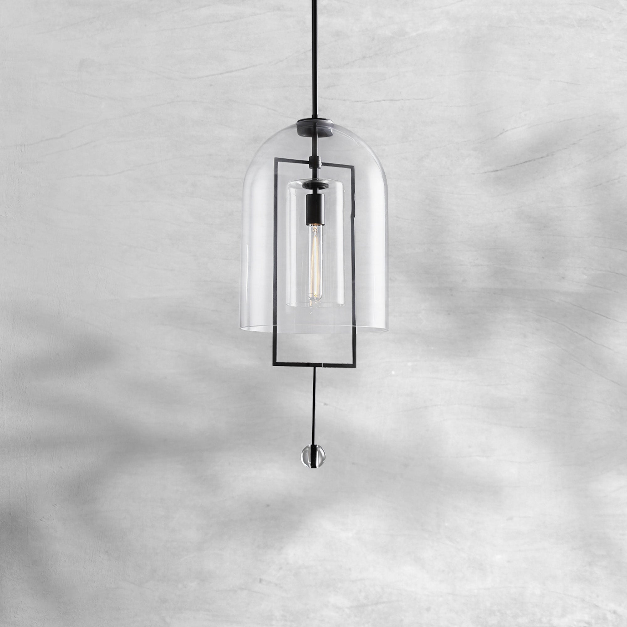 Fable Glass Pendant Light 28"H, 32"H