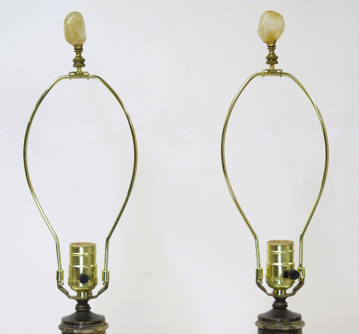 Pair of Italian Carved Alabaster Table Lamps - view 8