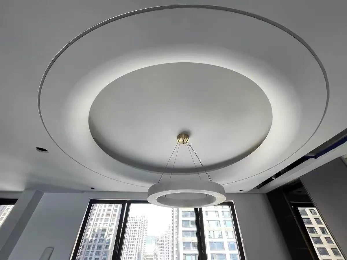 Alabaster Round Modern Pendant - view 6