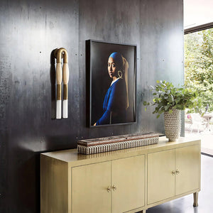Double Head Antonia Horsehair Sconce, glass wall sconce - view 36