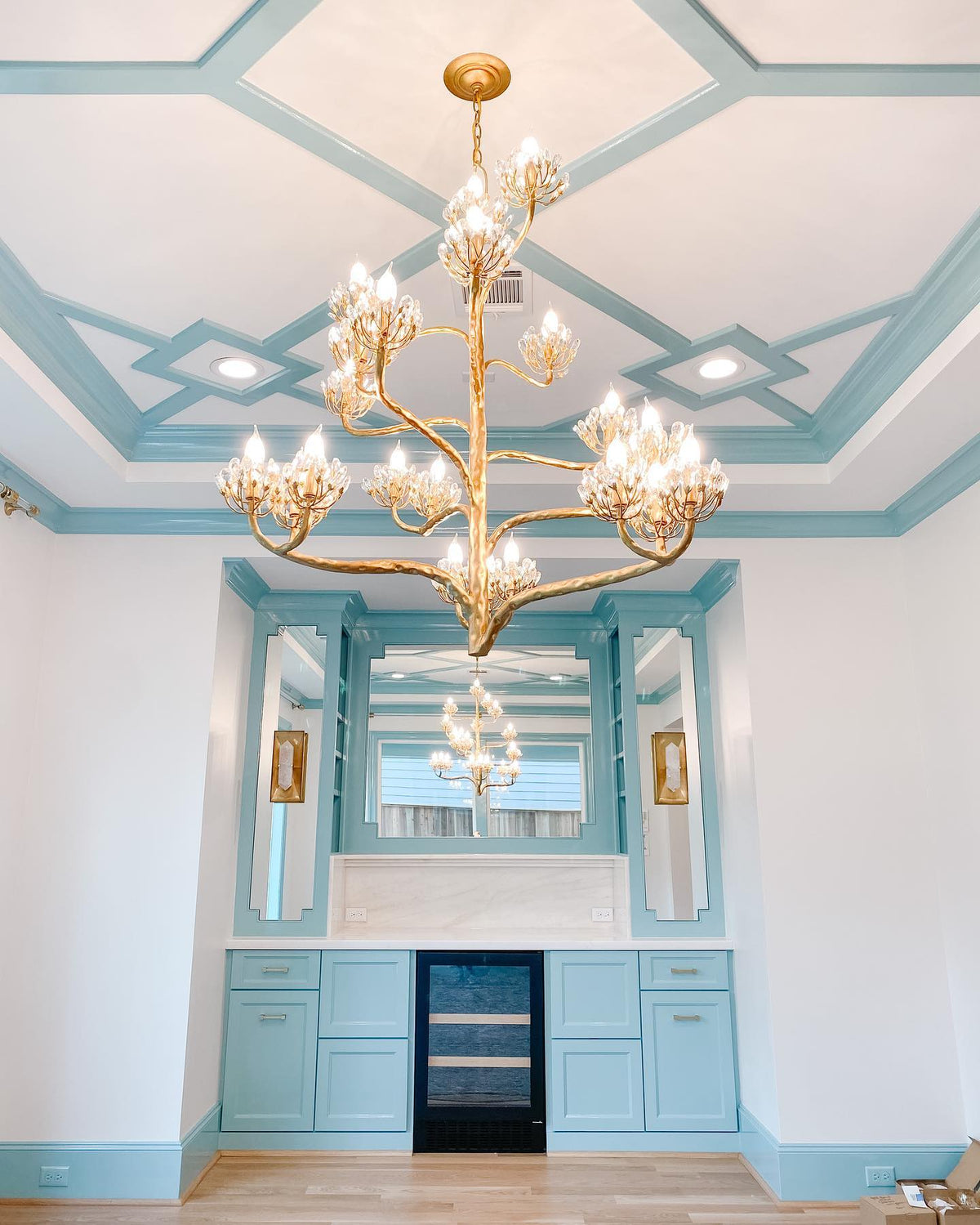 Luxury Branch Flower Chandelier in Gold for Living Room Staircase and Bedroom Lighting - view 10