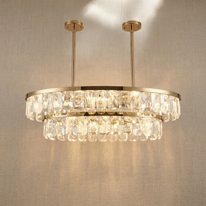 Selene Linear Crystal Chandelier