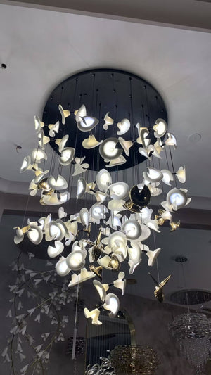 Modern Art Petunia Chandelier for Staircase/Foyer/Living Room - view 4