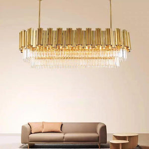 Modern Luxury Crystal Light Rod Chandelier - view 3