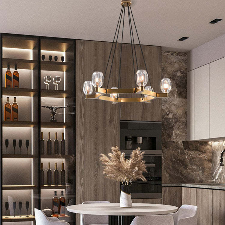 Kevin Canson Circular Crystal Chandelier Chandeliers