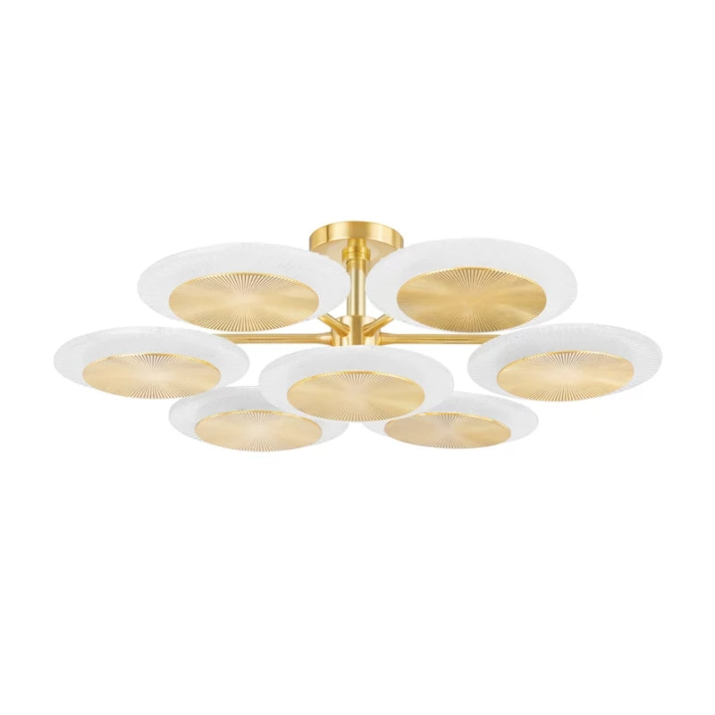 Ovo Ice Glass Round Chandelier 37.75" - view 2