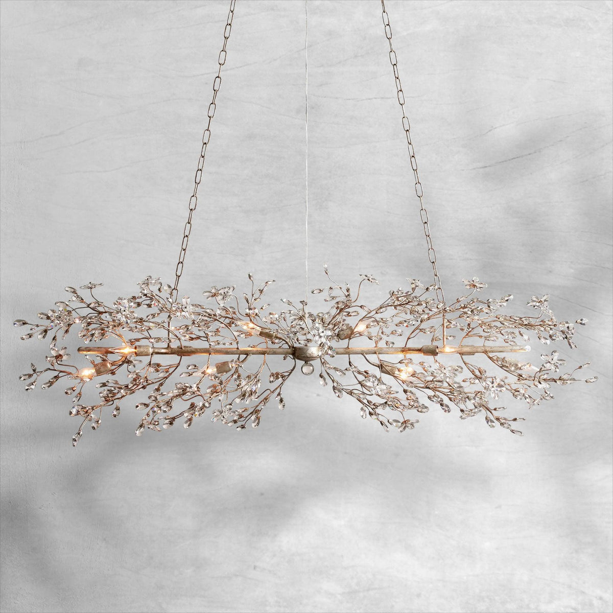 Fiore Linear Chandelier 43"51"68" - view 35