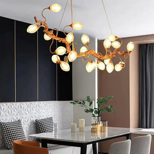 Art Clear Elegance Bubble Branch Linear Chandelier