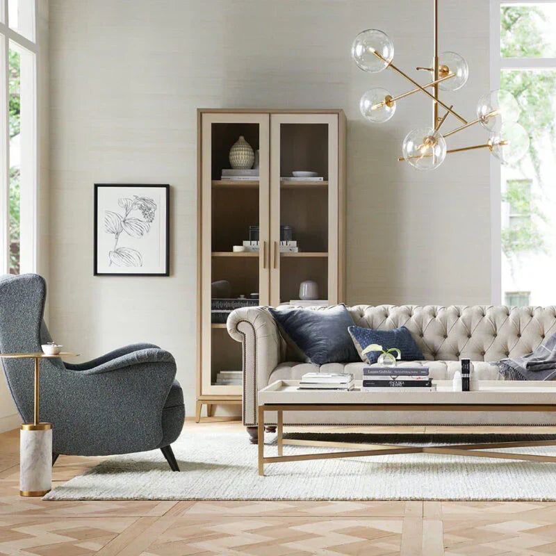 Modern Roscoe Glass Ball Chandelier - view 5