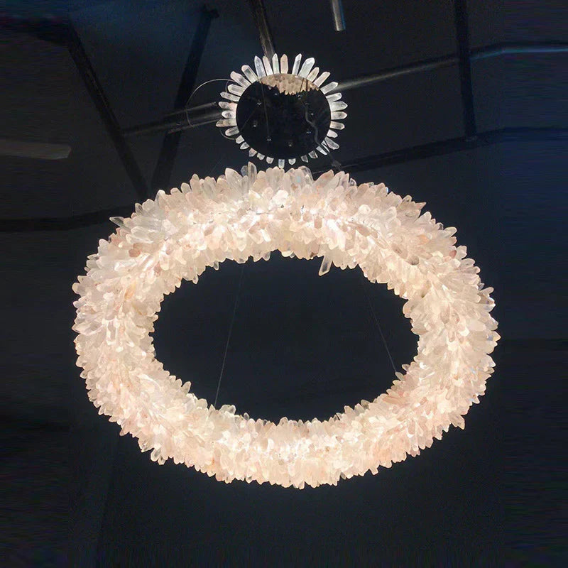 Modern Round/Oval/Linear/Square Natural Crystal Chandelier - view 32