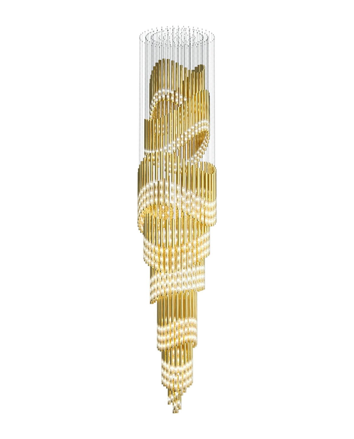 Galaxy Symphony Orchestra Meteor Shower Crystal Spiral Chandelier - view 54