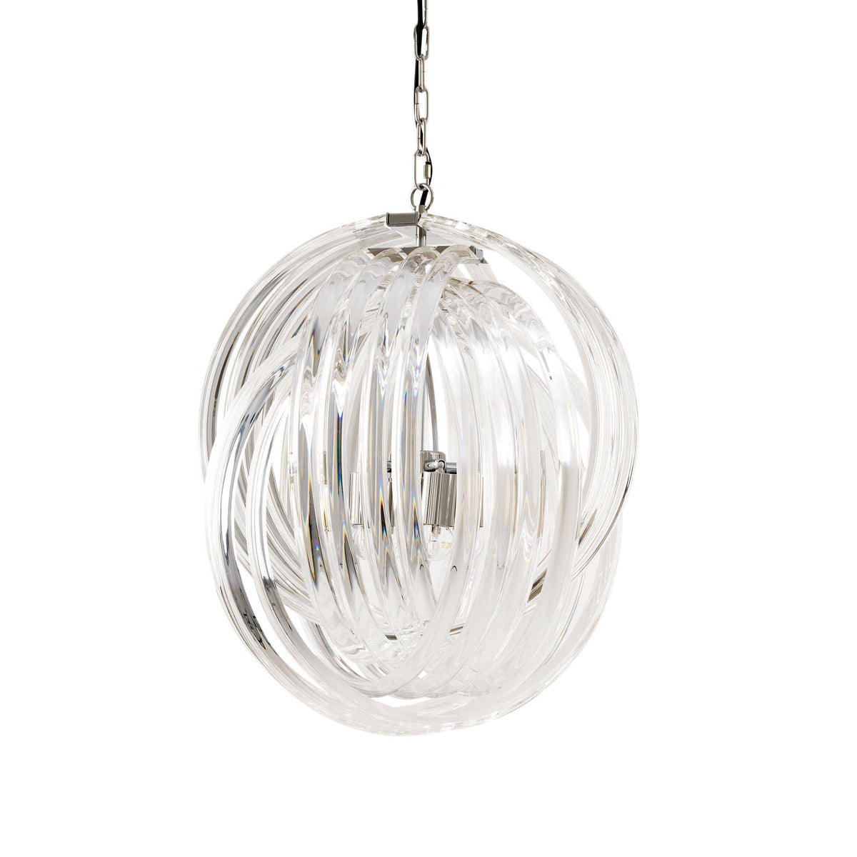 Marco Polo M Modern Chandelier - Nickel - view 2