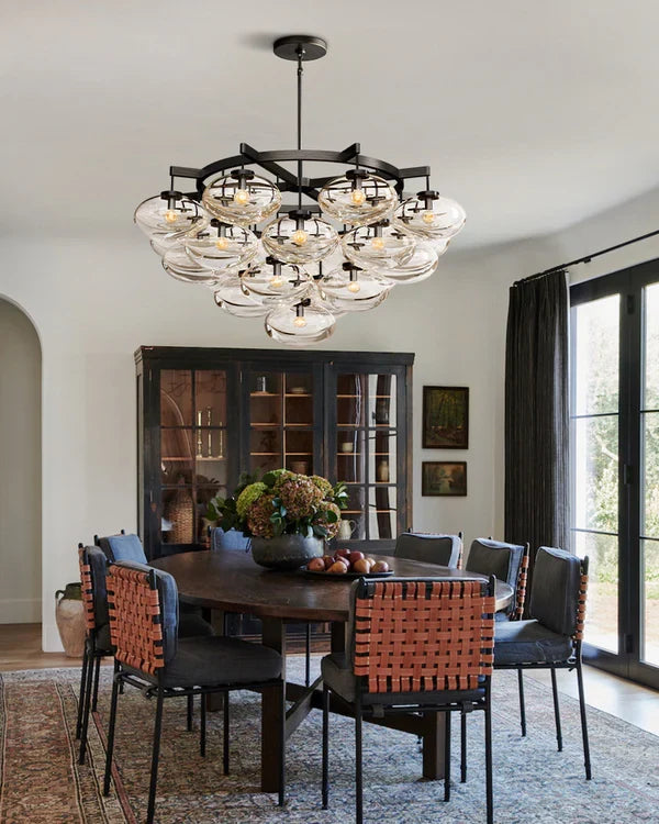 Coraline Clear Glass Round Chandelier 36 in - view 11