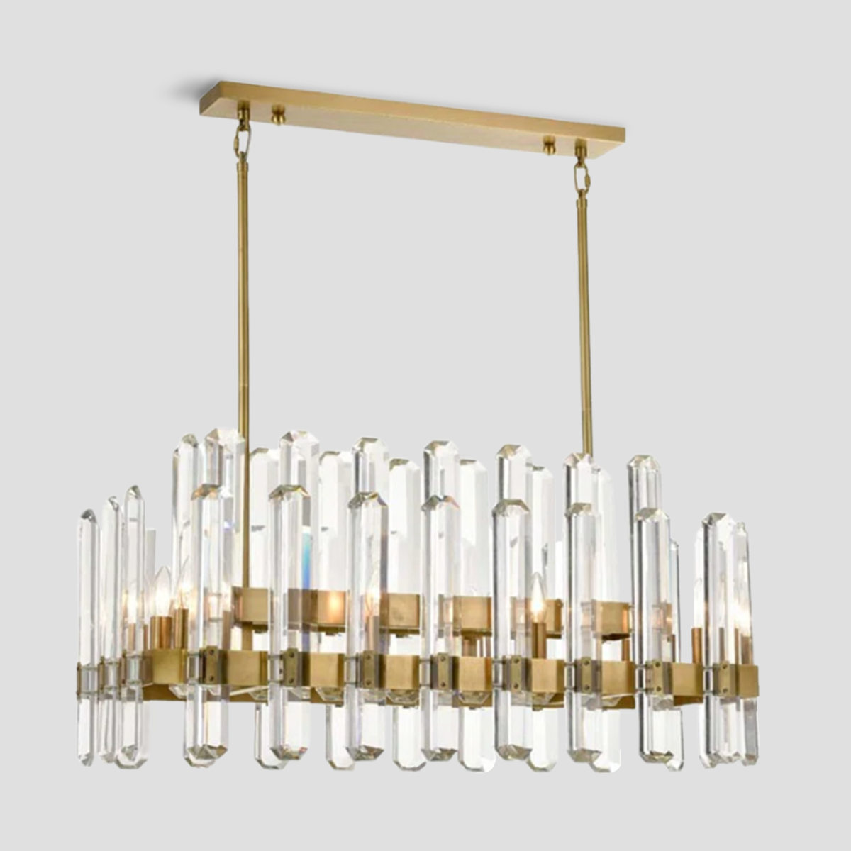 Isolde Crystal Linear Chandelier - view 3