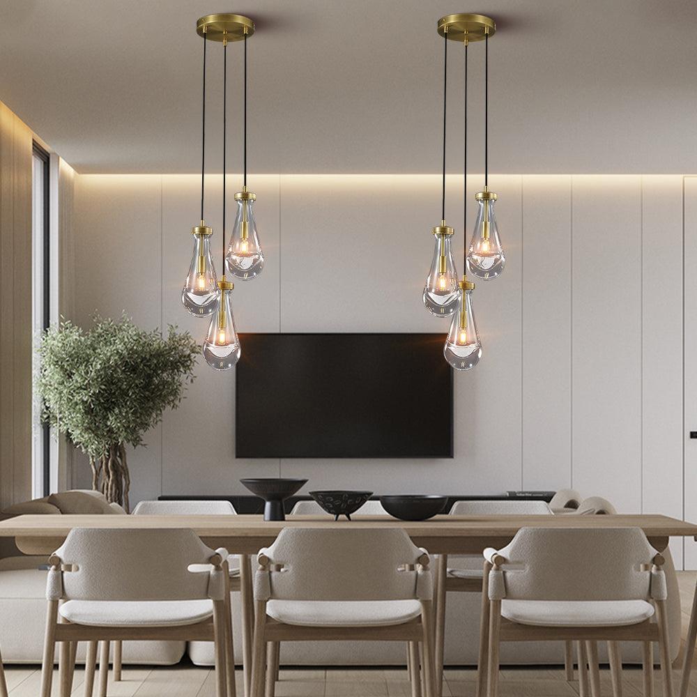 Raindrop 3-Light Cord Round Chandelier - view 3