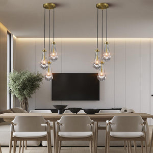 Raindrop 3-Light Cord Round Chandelier - view 3