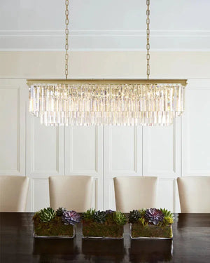 1920s Orion Art Deco Rectangular Chandelier 40"49"59"72" - view 22