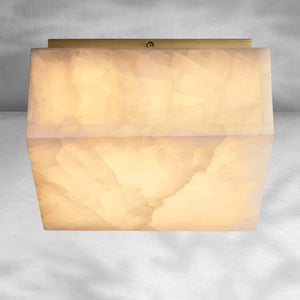 Riora Calcite Square Flushmount 6"10"14", flush mount - view 4