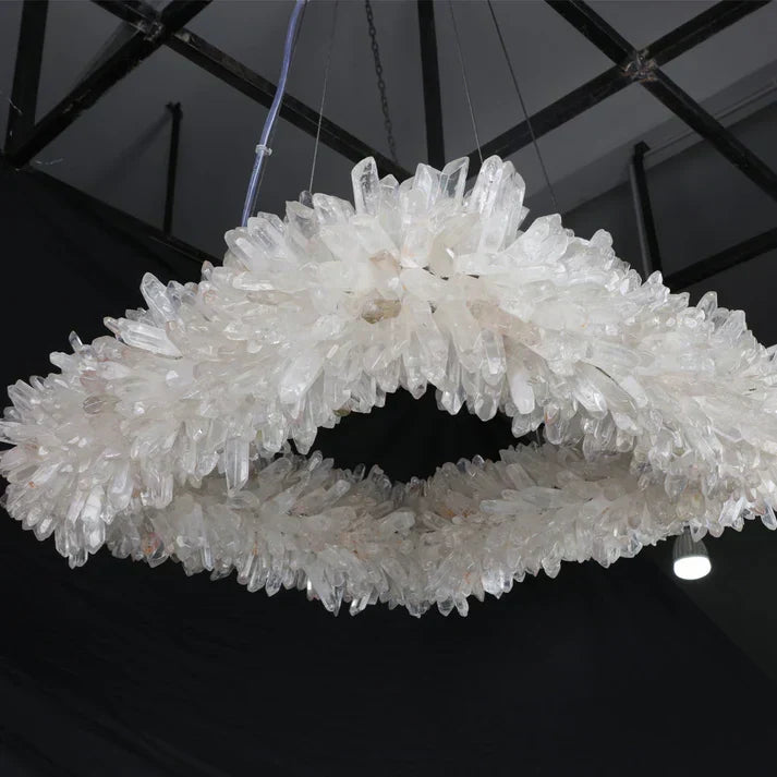 Modern Round/Oval/Linear/Square Natural Crystal Chandelier - view 22