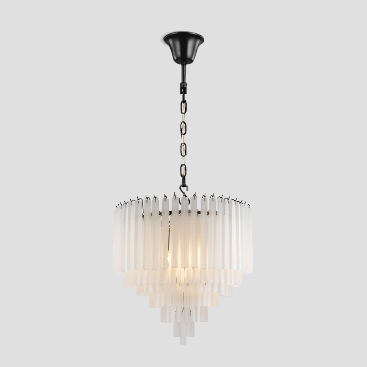 Bethel 3-Tier Glass Round Chandelier 24", three-tier - view 6