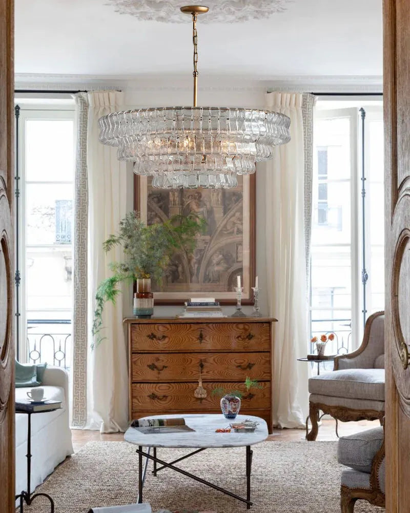 Ghiaccio Round Chandelier 24"36"48"60" - view 8
