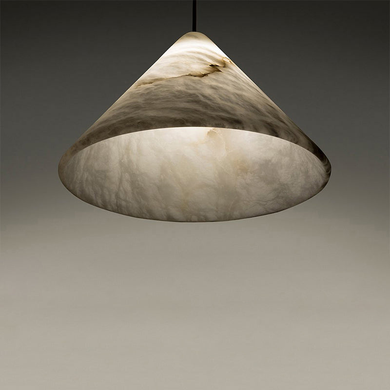 Aria Alabaster Kitchen Island Pendant Light, in brass - view 3