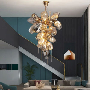 Bryce Contemporary Glass Chandelier, in alabaster - view 4