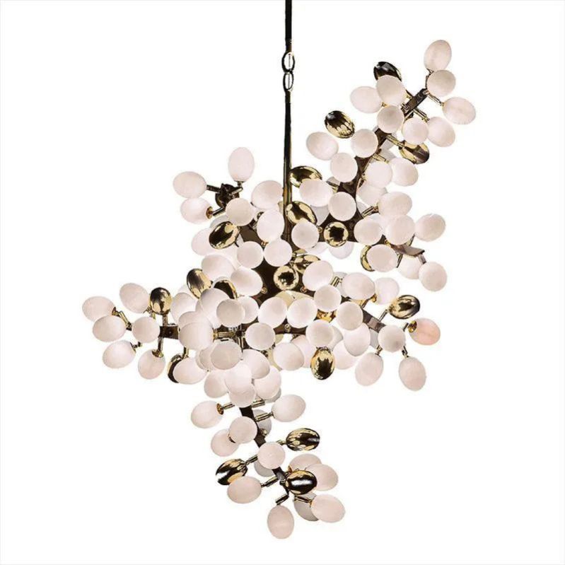 Pretty Grape Hanging Branch Chandelier Over kitchen Island - view 4