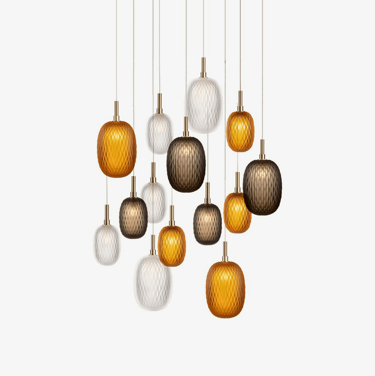 Galaxy Chromatic Gem Drop Spiral  Chandelier - view 46