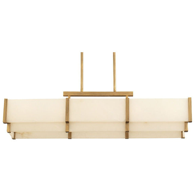 Coralline Alabaster Linear Chandelier