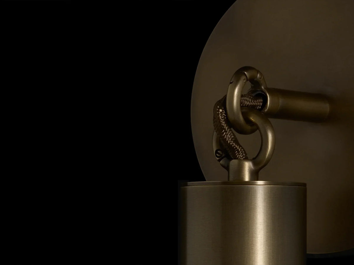Horsehair Sconce, brass wall sconce - view 13