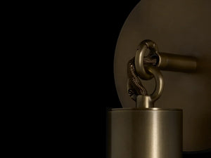 Horsehair Sconce, brass wall sconce - view 13