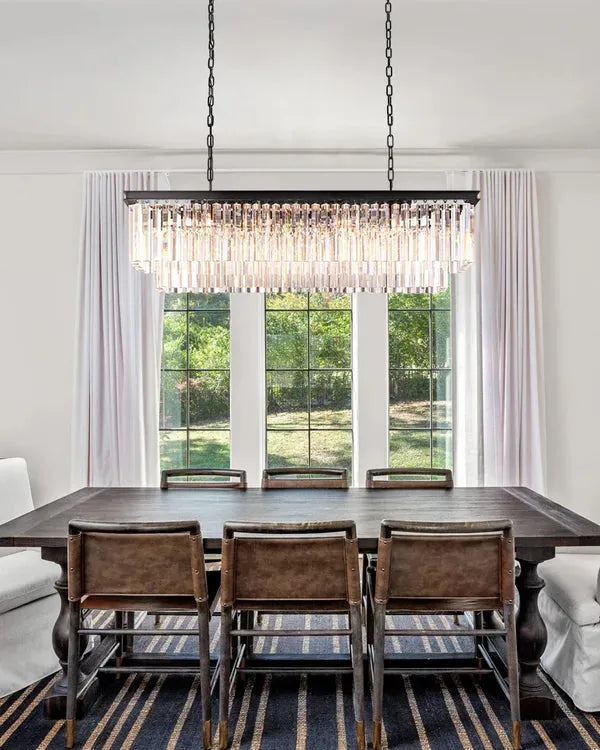 1920s Orion Art Deco Rectangular Chandelier 40"49"59"72" - view 24