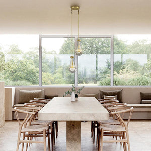 Raindrop 2-Light Rod Round Chandelier