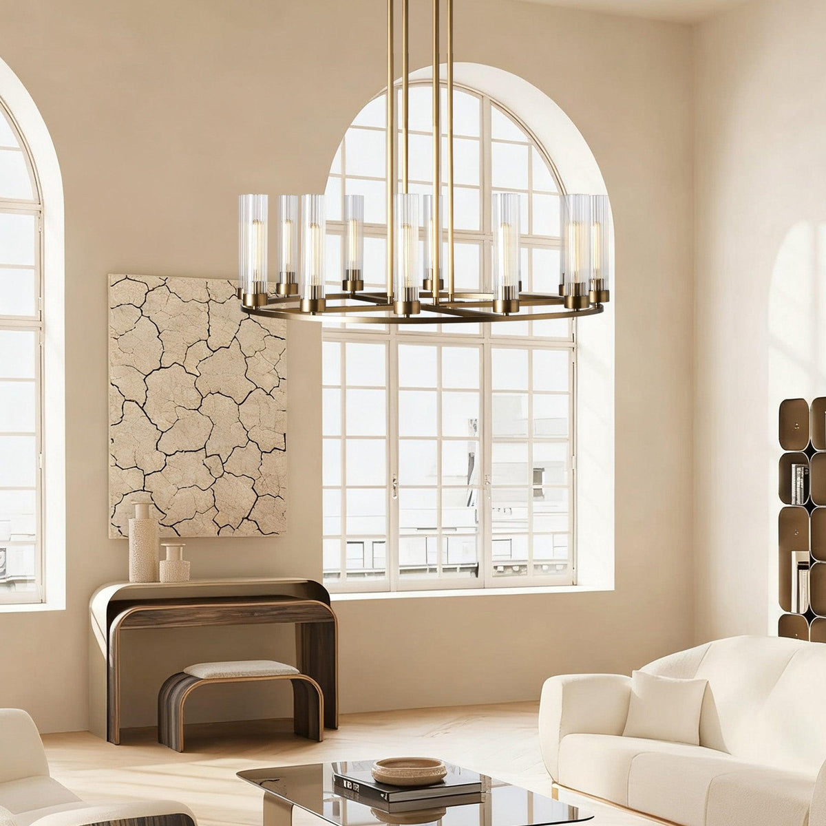 Andreas Round Chandelier 10/12 Light - view 4