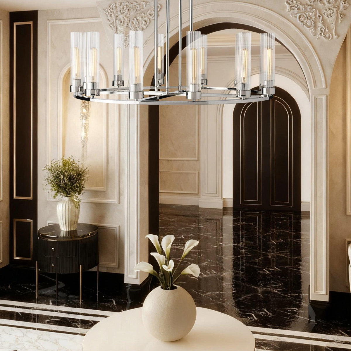Andreas Round Chandelier 10/12 Light - view 5