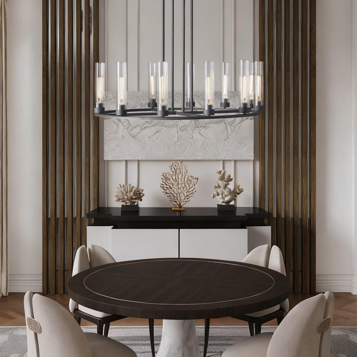 Andreas Round Chandelier 10/12 Light - view 6