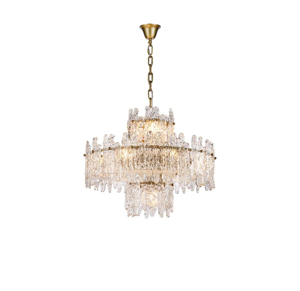 Tiered Round Glass Chandelier, crystal - view 5