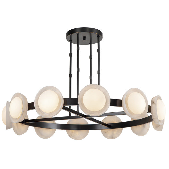 PrismFlow  Alabaster Metal Chandelier - view 10