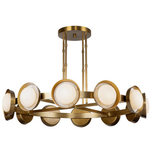 PrismFlow  Alabaster Metal Chandelier - view 12