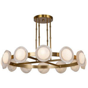 PrismFlow  Alabaster Metal Chandelier - view 11