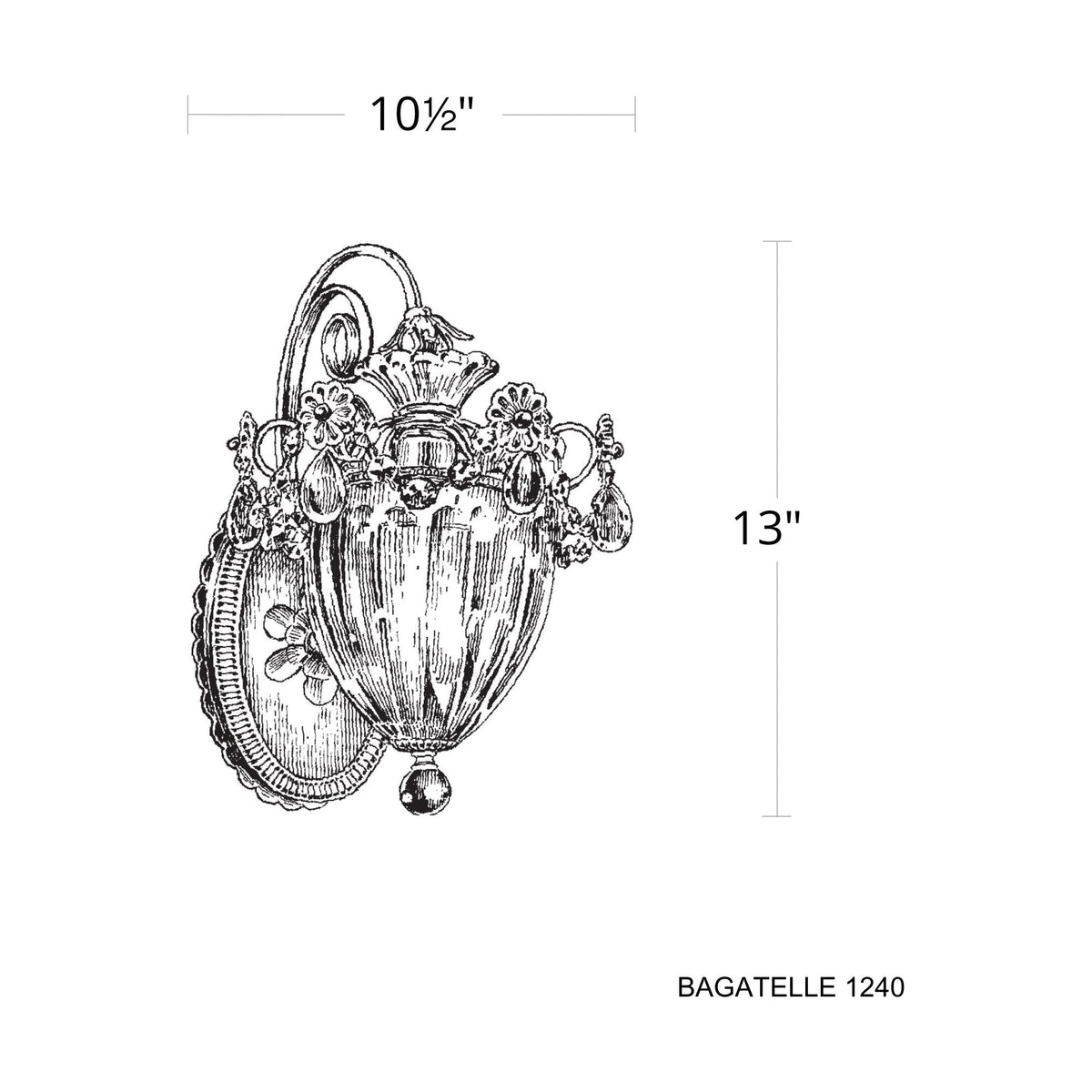 Bagatelle 1-Light Wall Sconce - view 3