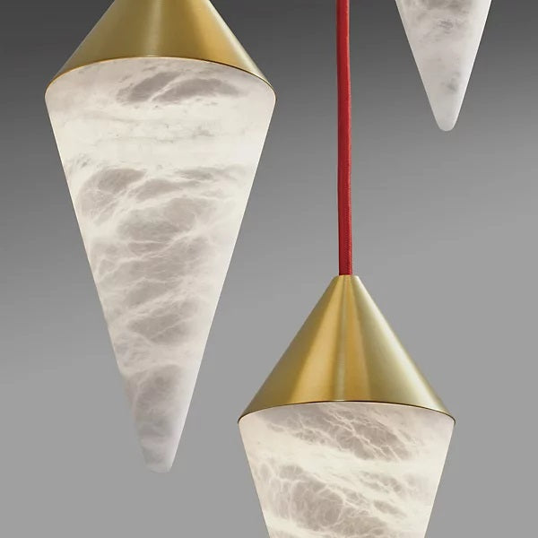 Hannah Alabaster Chandelier, Upscale Chandelier Lighting - view 3