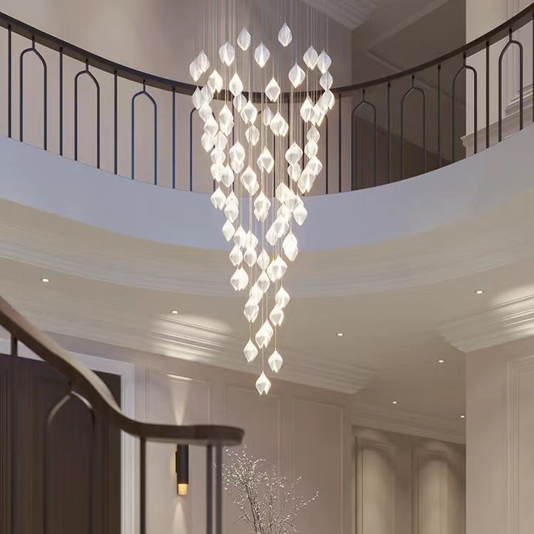 Grand Nordic Magnolia Blossom Ceramic Pendant Chandelier Chandeliers
