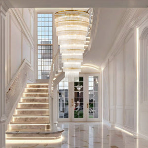 Seven-Tier Striped Column Staircase Chandelier 990 - Gold - view 5