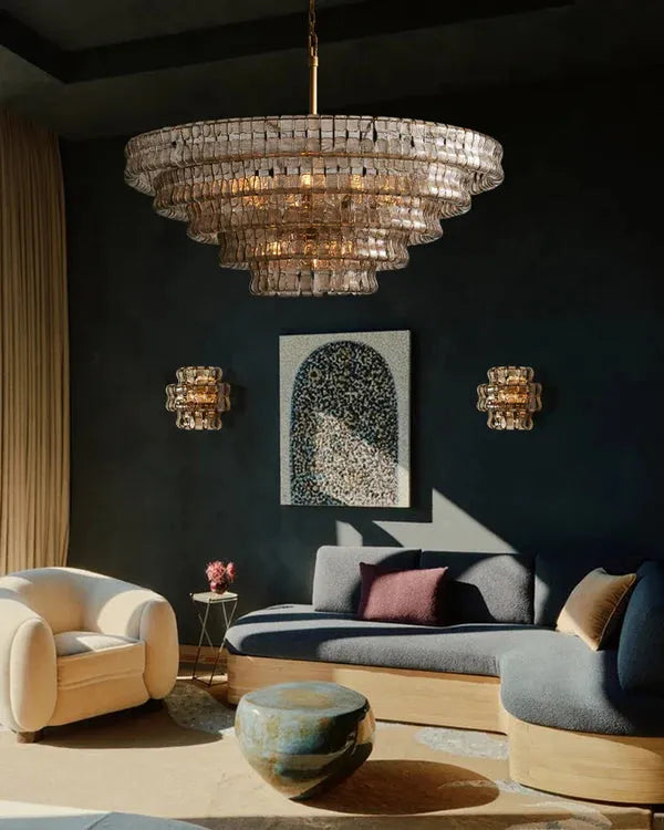 Ghiaccio Round Chandelier 24"36"48"60" - view 3