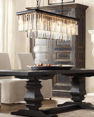 1920s Orion Art Deco Rectangular Chandelier 40"49"59"72" - view 23