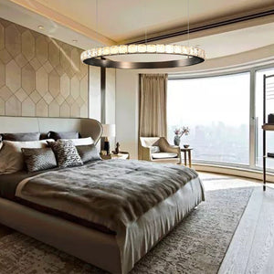 Drake Single-Ring Crystal Chandelier - view 16
